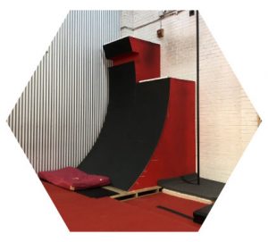 Ninja Kids Warped Wall Obstacle